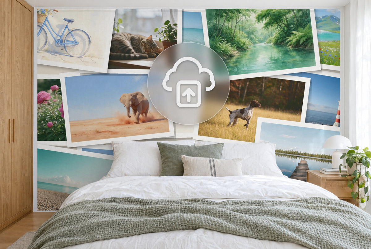 Custom tapestry with your own photo – your picture printed on fabric, personalised photo tapestry XXL