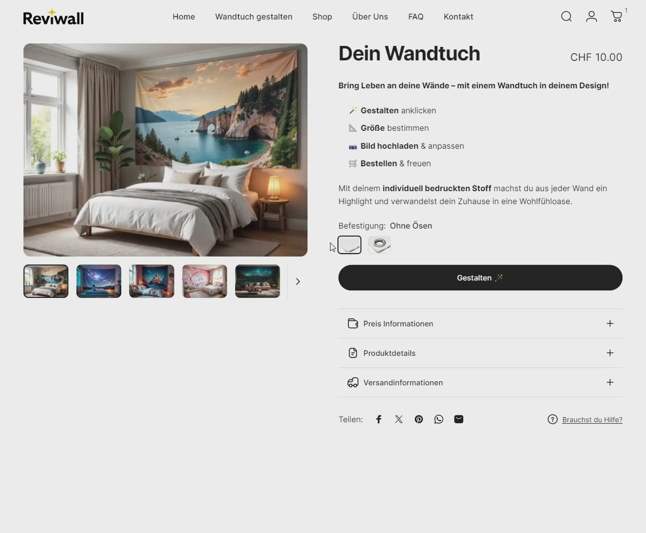 Cargar video: Wandtuch mit eigenem Bild Erklärung