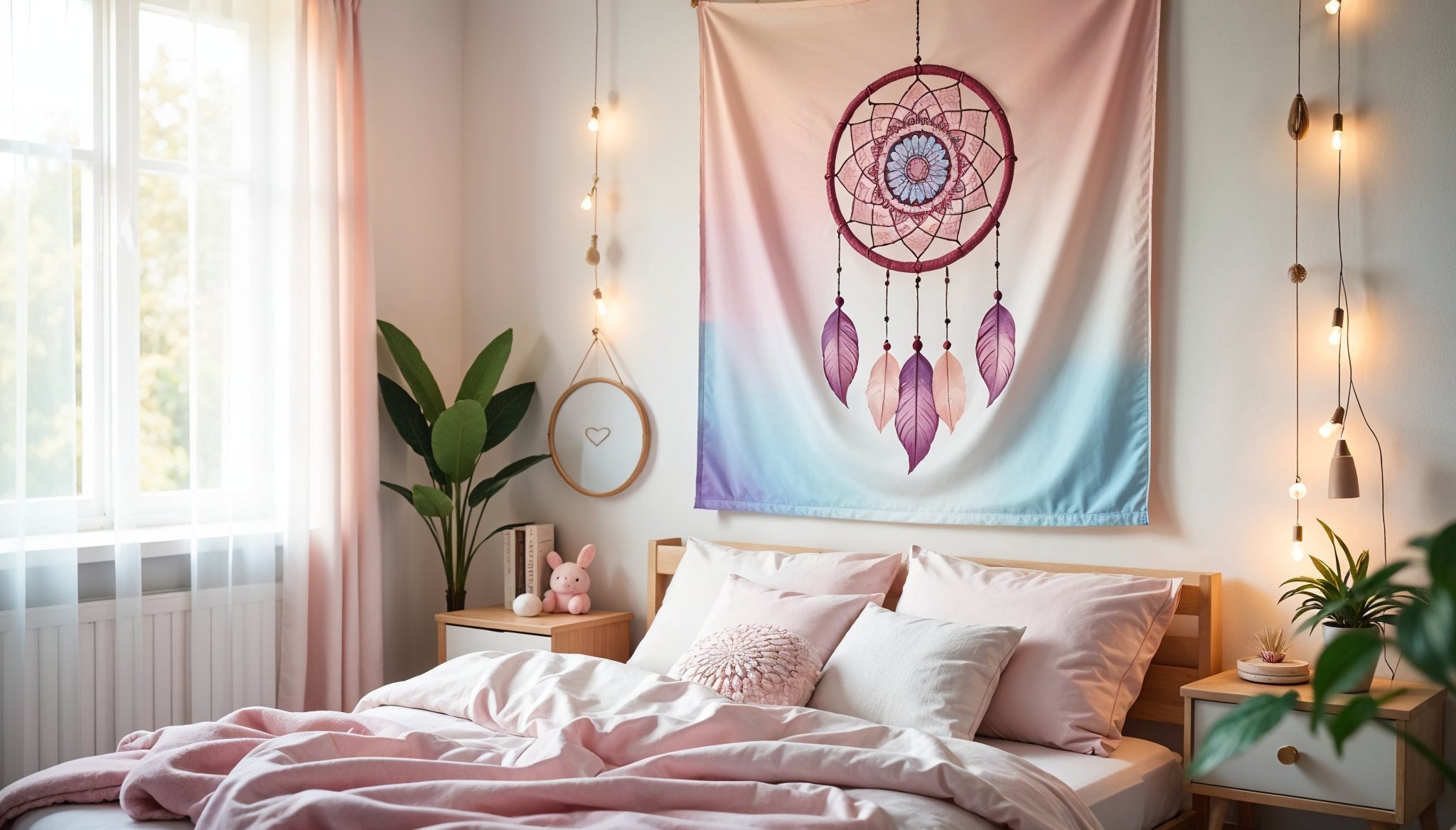 Mädchen Zimmer Wand Deko Stoff