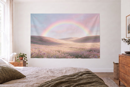 Pastellregenbogen Wandtuch Lifestyle